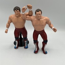 WWF LJN British Bulldogs Vintage Wrestling Figures  Dynamite Kid Davey Boy Smith