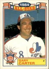 1985 Topps Glossy All-Stars SP #9 Gary Carter Montreal Expos HOF