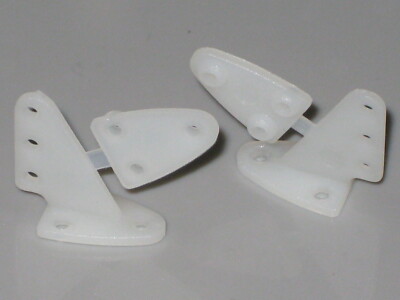 1 Paar Ruderhörner Ruderhorn schraubbar 3-Punkt 20mm Nylon weiss R.E.M. 30970