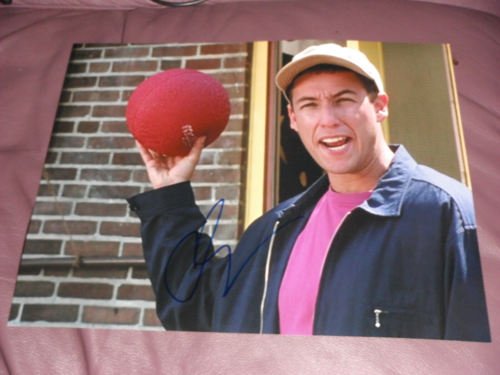 BILLY MADISON ADAM SANDLER SIGNED HOLDING DODGEBALL 11X14 eBay