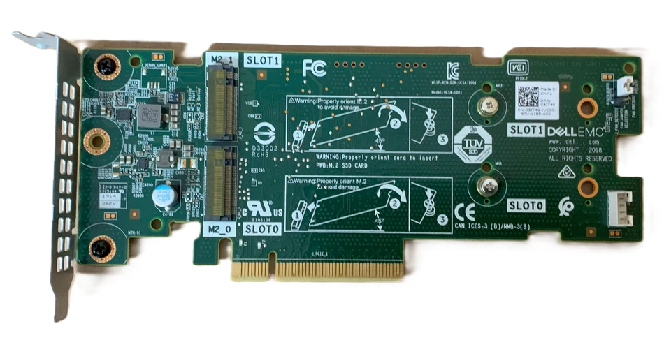 Dell BOSS Card PCIe M.2 without SSD Low Profile 3JT49 - Image 2 of 4
