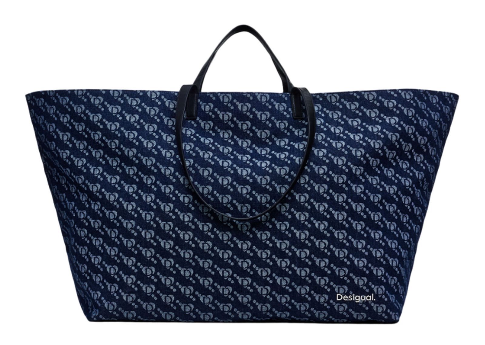 Desigual logo shopper bag - BLUE - U - Image 2