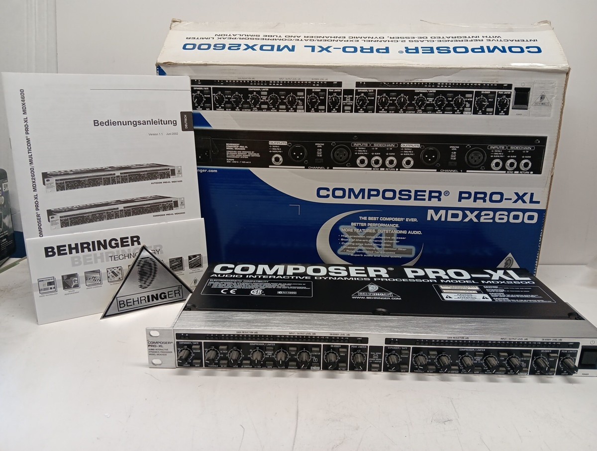 Behringer MDX-2600 Composer Pro-XL Audio Interactive Dynamics