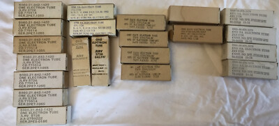 Lot Of 21 5726 Electron Tubes General Electric Tung-Sol Raytheon Sylvania NOS