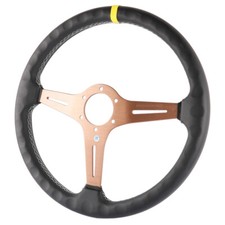 15inch Leather Titanium Thickened Spoke Sport Steering 15inch Leather Titanium Thickened Spoke Sport Steering