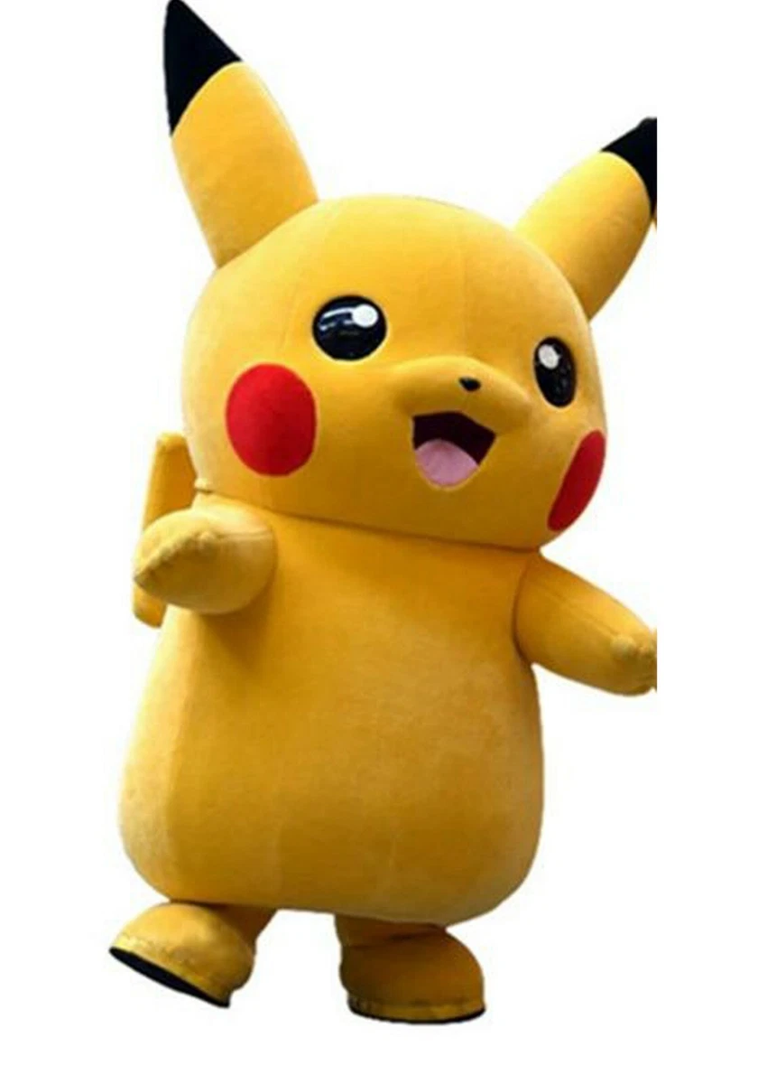 mascotte Pikachu professionale pokemon giallo adulti carnevale animazione  feste