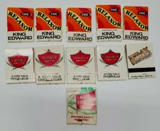 Lot of 11 UNSTRUCK Vintage Swisher Sweets & King Edward Cigar Matchbooks