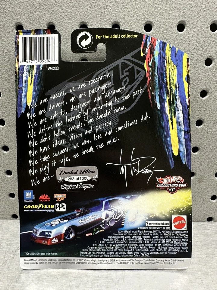 Hot Wheels Troy Lee Design 77 Pontiac Firebird FC #283/1000 - Image 2 of 4