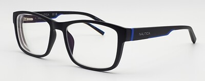 Nautica N8175 Blue/Black Square 58x18 145 Frame Only Eyeglasses | eBay