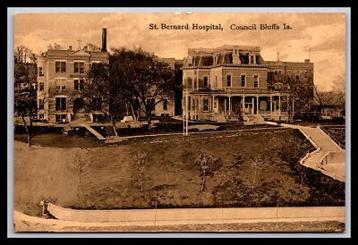 Post Card - St. Bernard Hospital, Council Bluffs IOWA