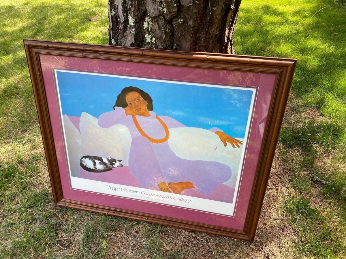 Pegge Hopper Framed Matted print 絵画 ハワイ s-l1200.jpg