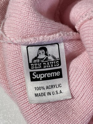 Supreme Ben Davis Pink Beanie Hat | eBay