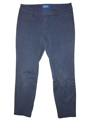 Old Navy Pants Women's 6 Gray Pixie Chino Straight Trousers Slacks Preppy Ladies