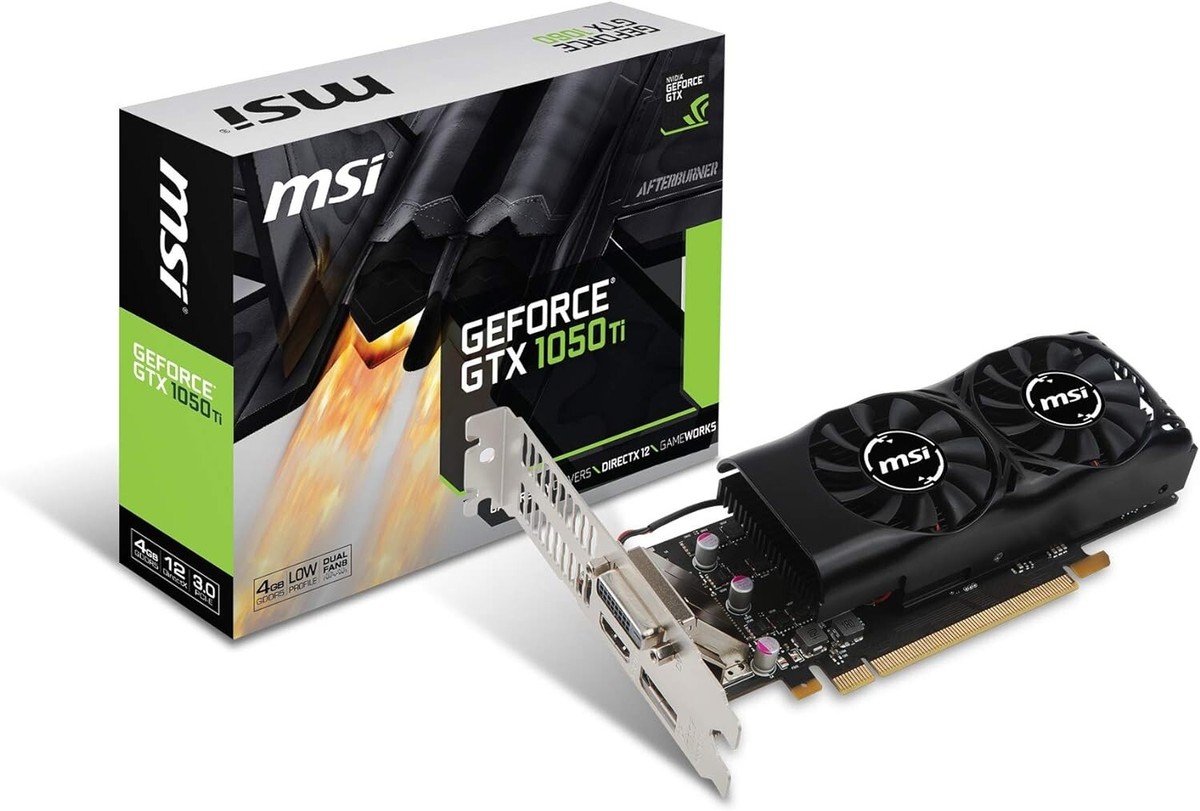 中古動作品MSI GeForce GTX 1050 Ti 4GT LP #2 MSI GeForce GTX 1050 Ti 4GT LP Graphics Board Card GDDR5 Low