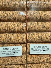Cork Rings 36 Stone Leaf Burl, 1 1/4" X 1/2 "X 1/4", Excellent Quality!