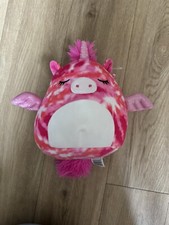 Squishmallows Henley Pink Tie Dye Pegasus Unicorn Soft Plush Toy 7.5” Kellytoy