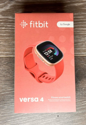 Fitbit Versa 4 Smart Fitness Watch Pink/Gold FB523RGRW-US Factory Sealed!
