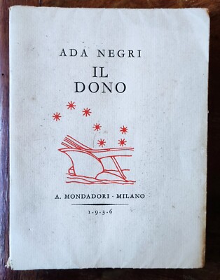 Buch ADA NEGRI IL DONO 1936