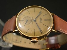 * * EBERHARD  IN ORO A 18 K   ANNI 30  CASSA A CERNIERA *