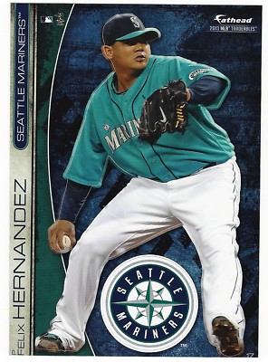 FELIX HERNANDEZ SEATTLE MARINERS FATHEAD TRADEABLES REMOVABLE STICKER 2013 #17