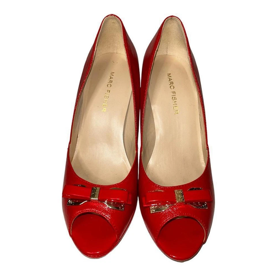 Zapatos de salón Marc Fisher l Marsha Peep Toe talla 6 Foto 3 de 4