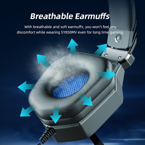Wired Gaming Keyboard Mouse LED Backlit + Wired Gaming Headset Headphone 4IN1 - Picture 13 of 23