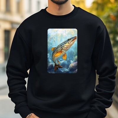 Pike Fish Style Sweatshirt Cosy And Perfect For Any Occasion S To 4XL