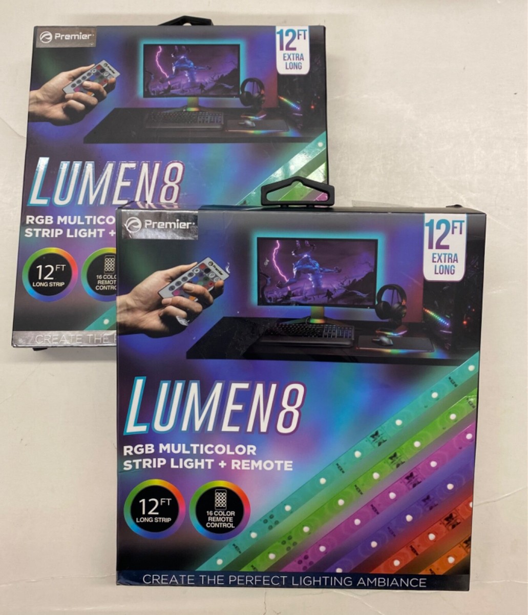 2/$19.99 Premier LUMEN8 RGB Multicolor Strip Light (PLED10) | eBay