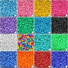 BeadTin Opaque 9mm Oat Plastic Craft Beads (500pcs) - Color choice