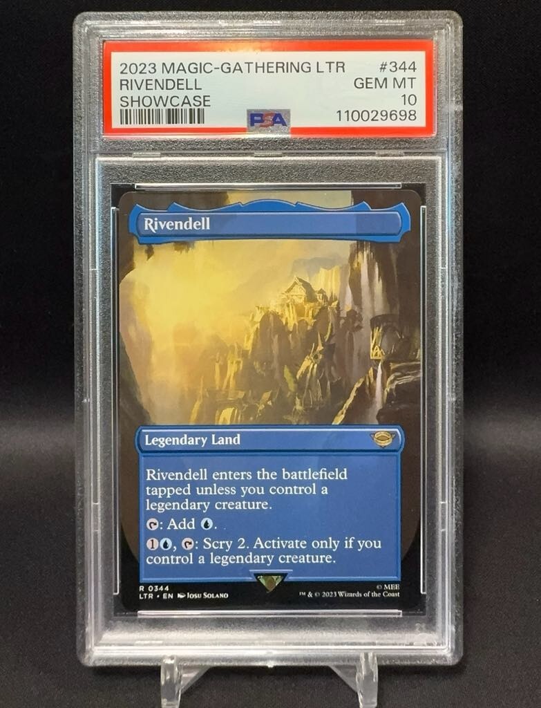 rivendell mtg card Elrond, Lord of Rivendell: Sees the Future Rivendell enters the battlefield tapped unless you control a legendary creature Rivendell (Borderless) (Surge Foil) [The