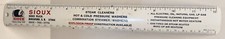 Sioux Steam Cleaners Beresford, South DakotaTin Advertising 12" Ruler NICE