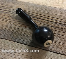 Schaltknauf Billardkugel 8 für VW Bus T4 mit Verlängerung und Befest. Schaltsack