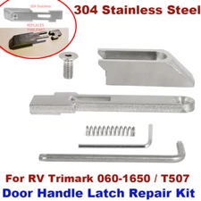 304 Stainless Steel Door Handle Latch Repair Kit For RV Trimark 060-1650 / T507
