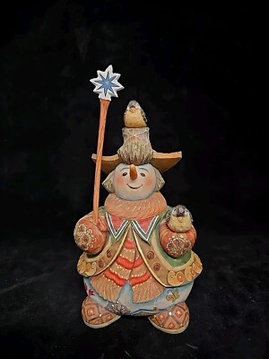 Rare  Andie the Snowman  Whimsical Snowman Series Limited Edition G.De Brekht