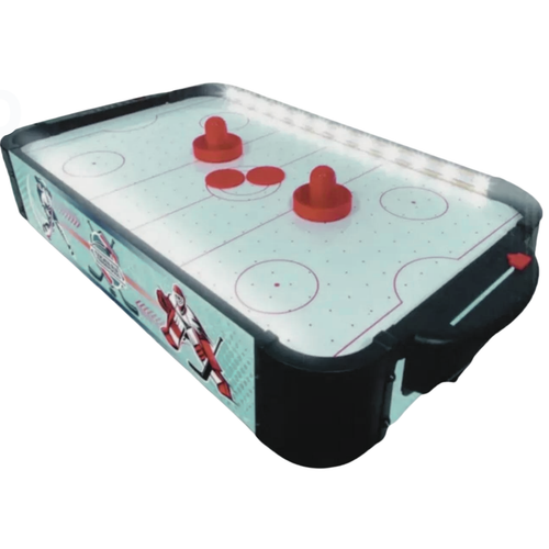 Air Hockey Tabletop Game Portable For Kids Adults LED Sides 2 Pucks 2 Pushers - Picture 2 of 6