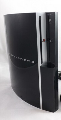 Sony PlayStation 3 Konsole 'fat' Schwarz PS3 ohne Zubehör - DEFEKT!
