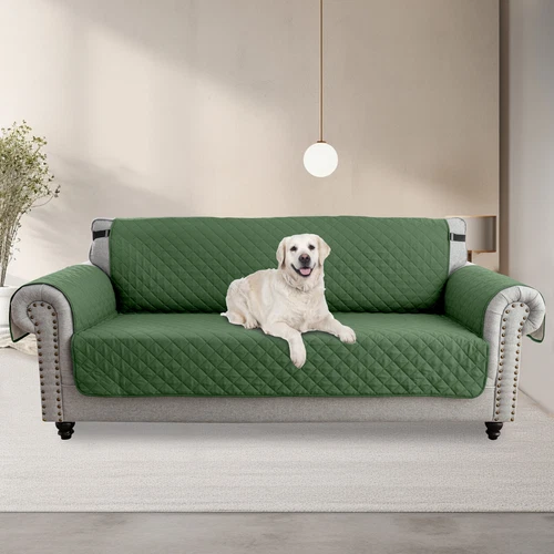 Quilted Sofa Cover Throw Pet Sofa Protector Non Slip & Waterproof 1/2/3 Seater - Picture 95 of 101