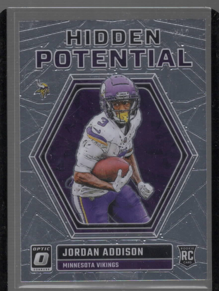 2023 Donruss Optic #HP-JA Jordan Addison Hidden Potential