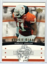 Derrick Johnson 2005 Upper Deck Rookie Debut GOLD Ser#d 087/100