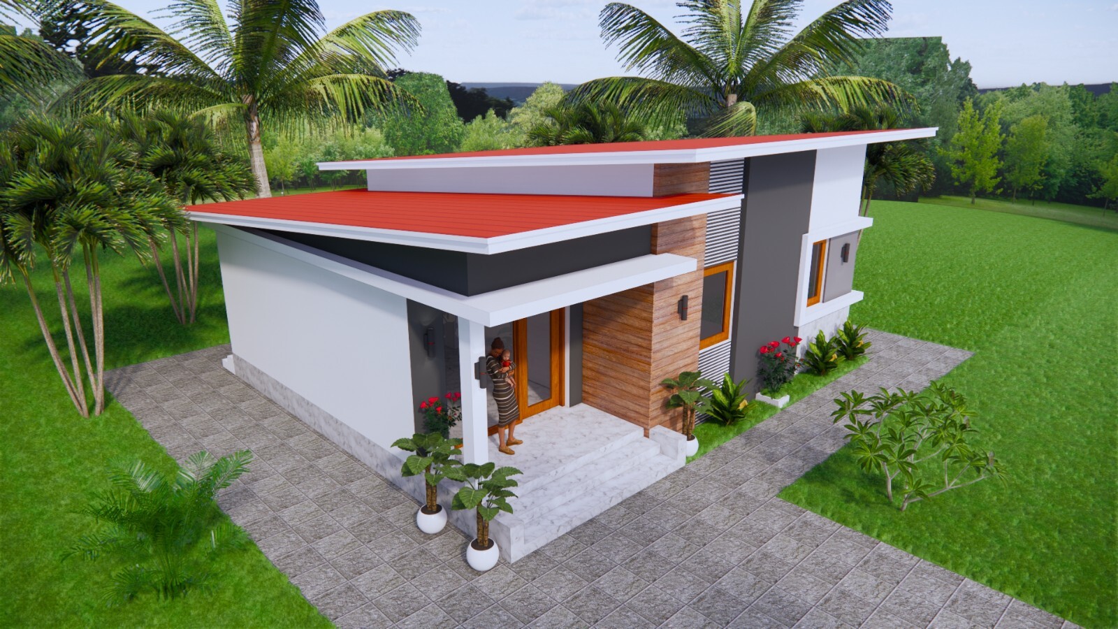 Small House Plan 30x23 Feet 9x7 Meter 2 Beds 1 Bath Shed PDF Plan (A4 ...