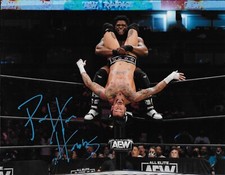 Autographed Wrestling Powerhouse Hobbs  Signed AEW 8x10 Photo #2 Original