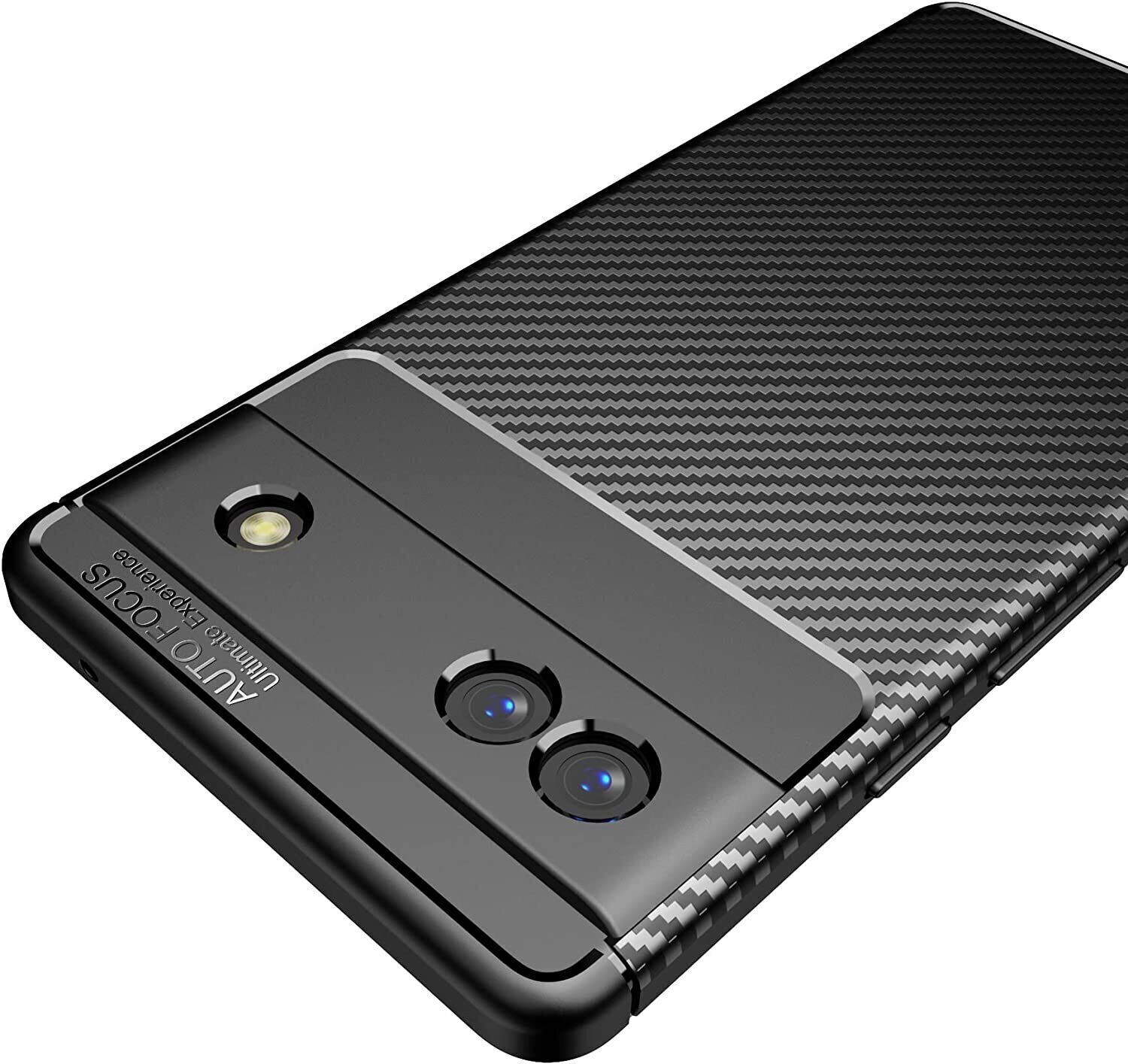 For Google Pixel 7a Case Carbon Phone Cover & Glass Screen Protector eBay