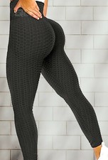 NEW Women's High Waist Yoga Pants - Size L - Black