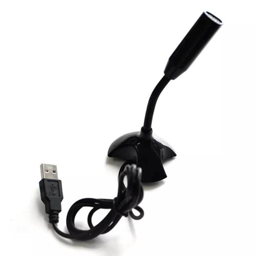 PC USB Laptop Computer Stand Mini Microphone Desktop Recording Mic With Base Hot - Picture 9 of 9