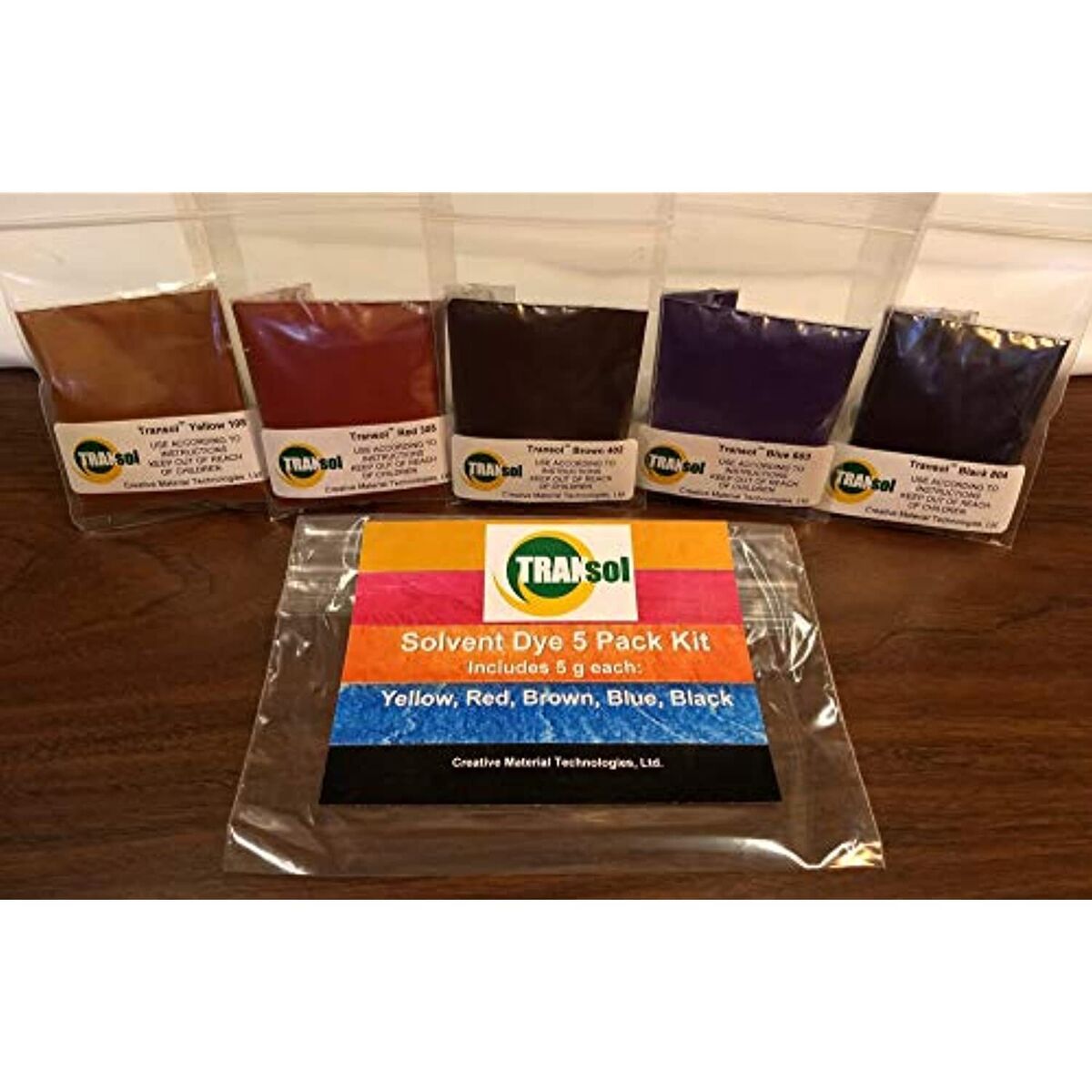  Wood Dye – Powdered Solvent 5 Color Kit – Wood Stain Kit (25  Grams) : Tools & Home Improvement