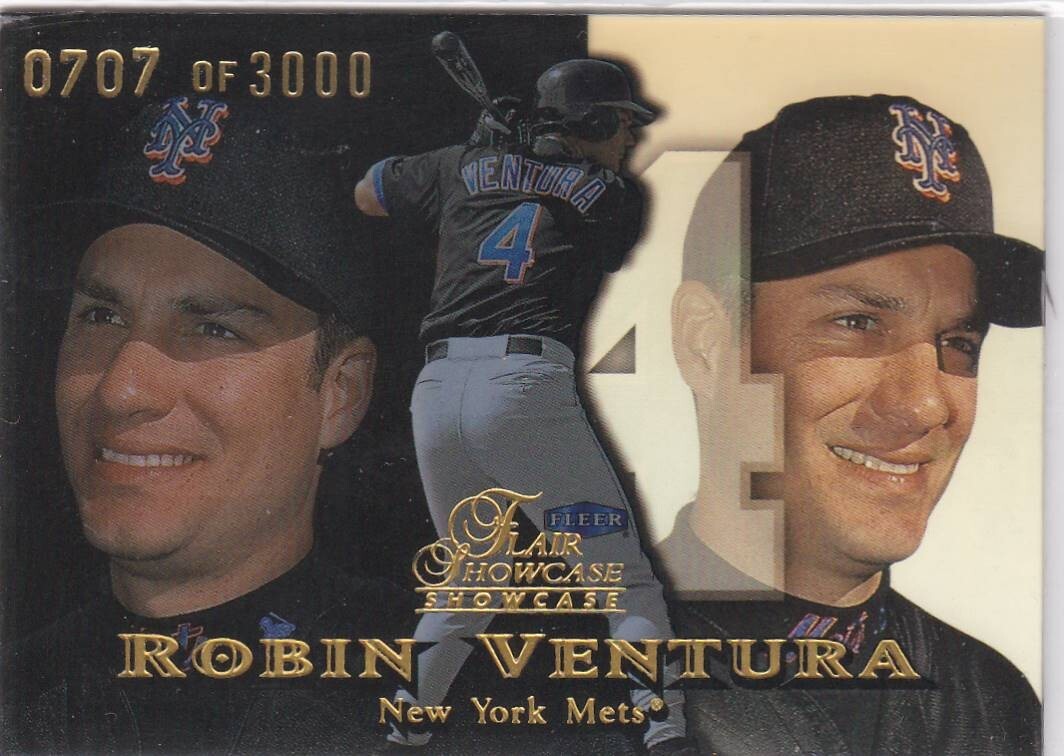 1999 Flair Showcase fila 1 posto 56 Robin Ventura Mets 3000 spedizione gratuita!