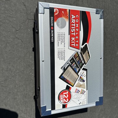 daler rowney Complete Artist Kit Paint Pastels And Pencils 122pcs. Open box.