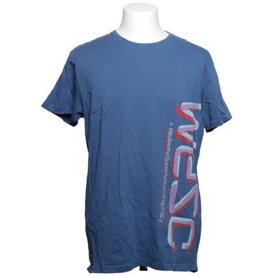 WeSC, T-shirt, Größe: L, Blau, Print, Herren #7oY
