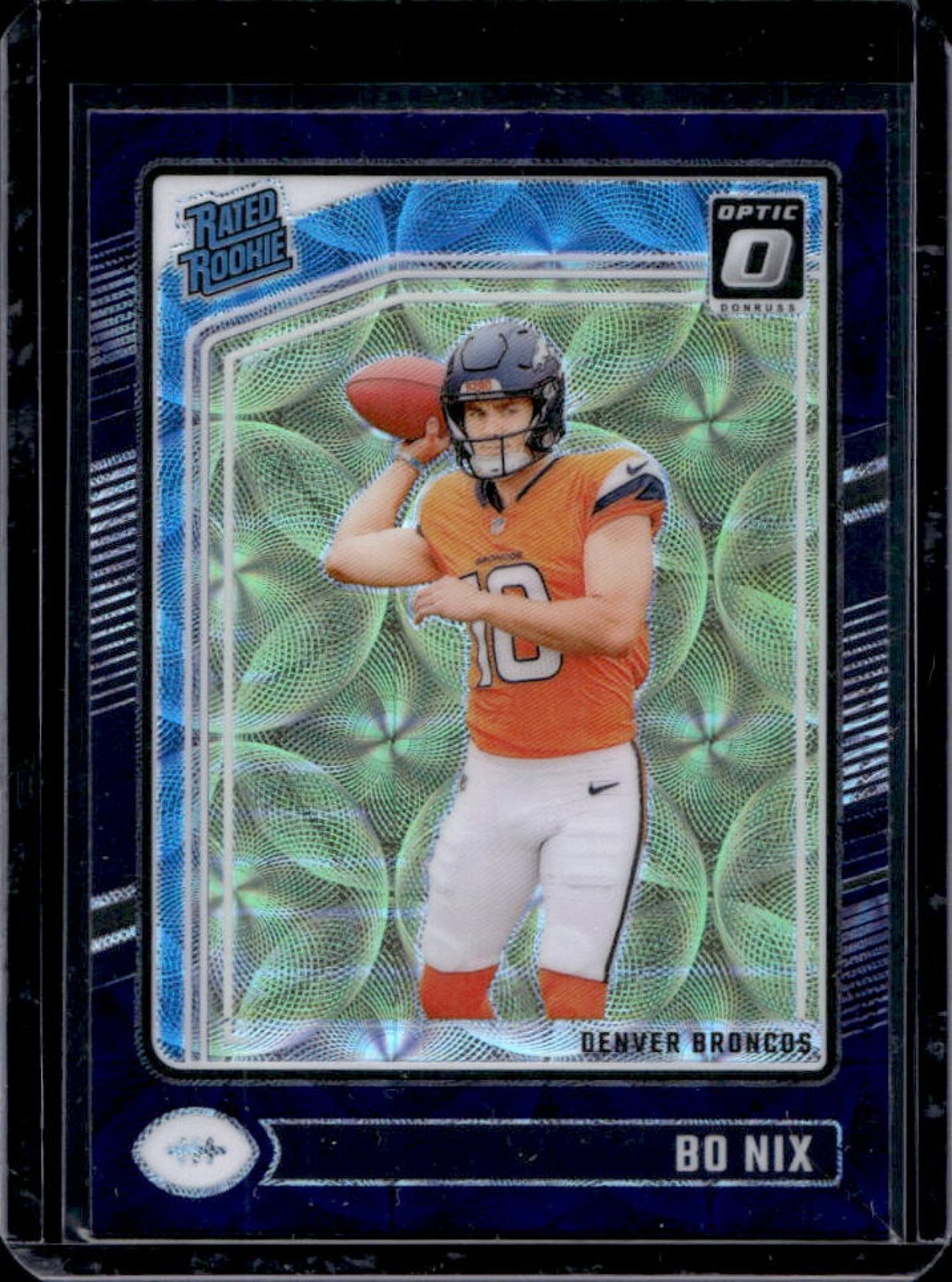 2024 Panini Donruss Optic Bo Nix Purple Scope Rated Rookie #209 Broncos