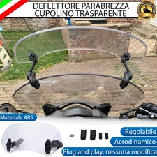 DEFLETTORE PARABREZZA TRASPARENTE REGOLABILE PER TRIUMPH SPEED TRIPLE 955
